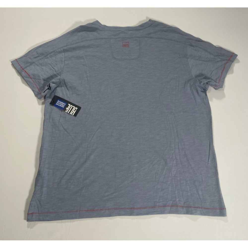 Marithe Francois Girbaud Makers of Tough Denim V-Neck T-Shirt Gray Henley Sz 3XL - Picture 8 of 11